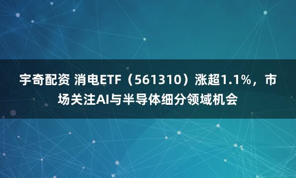 宇奇配资 消电ETF（561310）涨超1.1%，市场关注AI与半导体细分领域机会