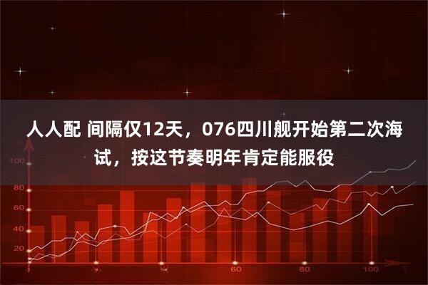 人人配 间隔仅12天,076四川舰开始第二次海试,按这节奏明年肯定能服役